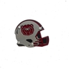 Ironworks Bear Head Football Helmet Gray Hitch Cover