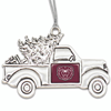 From The Heart Christmas Tree Truck Silver Ornament
