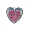 From The Heart Go Bears Bear Head Heart Silver Ornament