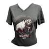 Bella Canvas Missouri State Bears 1905 Ladies Gray V-neck Tee
