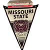 Collegiate Pacific Missouir State Bear Head BEars Est 1905 Felt Pennant