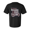 Comfort Colors Bear Head MO State Dad Missouri State Dad Black Tee