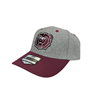 Colosseum Bear Head Maroon and Grey Hat