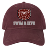 The Game Bear Head Swim & Dive Maroon Hat
