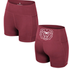 Colosseum Bear Head Women's Maroon Biker Shorts