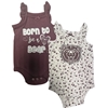 Colosseum 2 PK Maroon and White Onesies