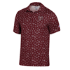 Champion Bear Head TailGate Print Maroon/Black Polo