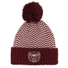 Logofit Rachel Pattern Beanie w/ Pom