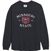 League Missouri 1905 Bear Head State Ladies Black Long Sleeve Tee