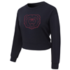 Concept Sports Bear Head Black Ladies Crew