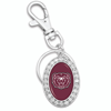 From The Heart Bear Head Crystal Keychain