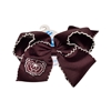 Divine Creations Maroon Bear Head Bow Large