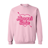 Original BearWear Heart with Arrow Missouri State Pink Crewneck