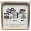 Kendrick Missouri State University Carrington Hall Wooden Sign