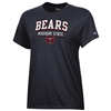Champion Bears Missouri State Bear Head Ladies Black Tee