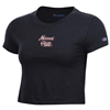 Champion Missouri State Ladies Black Short Sleeve Crop Tee