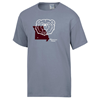 Comfort Wash Bear Head Over Missouri State Gray Tee