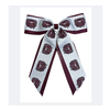 USA Bear Head White & Maroon Jumbo Cheer Bow