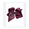 USA Large Maroon Glitter Bear Head Bow