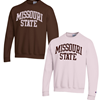 Champion Missouri State Ladies Brown and Pink Crewneck