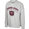 Colosseum Missouri State Bear Head Ladies Gray Crewneck