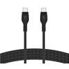 BELKIN 240W USB-C TO USB-C CABLE - 480 MBPS - NYLON, BRAIDED - M/M - 2M/6.6FT - BLACK