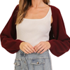 Cropped Knit Shrug Cardigan