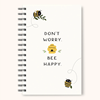 Studio Oh! Don't Worry Bee Happy Spiral Notebook