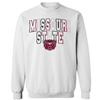 CI Sport Missouri State  Bear Head White Ladies Crewneck