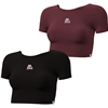 Champion Mo State Ladies Maroon and Black Open Back Crop Tops