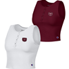 Champion Bear Head Ladies Ribbed Cropped Tank Top