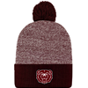 Logofit Bear Head Heathered Maroon Beanie