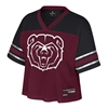 Colosseum Bear Head Missouri State Ladies Maroon and Black Jersey