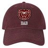 The Game Bear Head Dad Maroon Hat