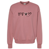 Original BearWear Hearts Missouri State Pink Crewneck
