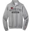 Original BearWear Bear Head Missouri State University Bears Gray Quarter Zip