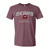 Original BearWear Bears Bear Head Missouri State University Maroon Tee