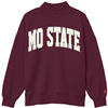 League Mo State Ladies Maroon Mock Neck Crewneck