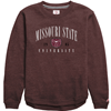 League Missouri State 19 Bear Head 05 University Ladies Maroon Crewneck