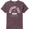 League Missouri State Bear Head 1905 Bears Ladies Maroon Tee