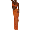 Backless Cami Top and Skirt Set