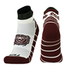 TCK Bear Head Mo State Maroon and White Ankle Socks