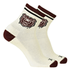 TCK Bear Head Cream Vintage Tube Socks