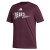 Adidas Mo State Bears Pennant Maroon Tee