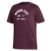Adidas Missouri State Adidas Logo and Bear Head Athl. Dept. Maroon Tee