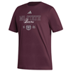 Adidas Mo State Bears Established In 1905 Bear head Ladies Maroon Tee