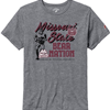 League Missouri State Bear Nation Football Retro Ladies Gray Tee