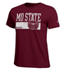 Champion Mo State Bears Bear Head Ladies Maroon Short Sleeve Tee