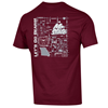 Champion Mo State Lets Go Bears Campus Outline Maroon Tee