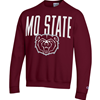 Champion Mo State Bear Head Maroon Crewneck